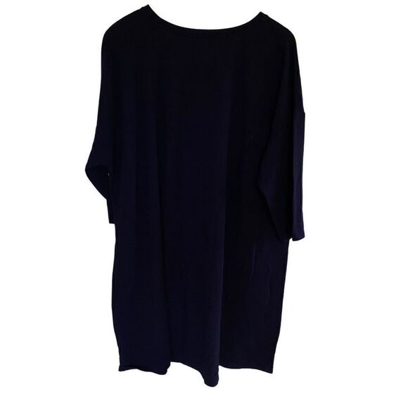 Maurices 24/7 long sleeve dress blue white striped plus size 2 = 20/22 - Picture 5 of 6